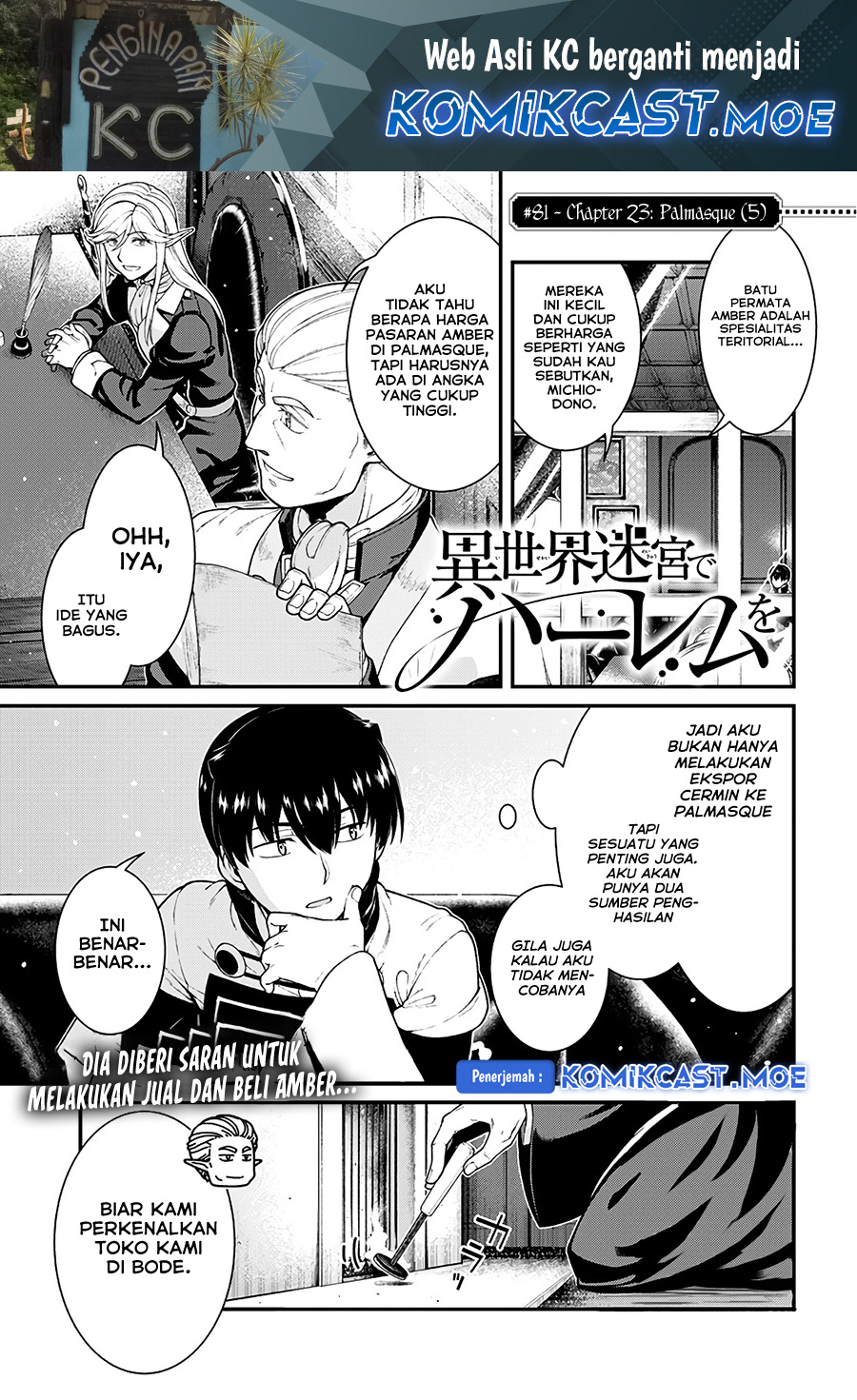Isekai Meikyuu de Harem wo Chapter 81 Bahasa Indonesia